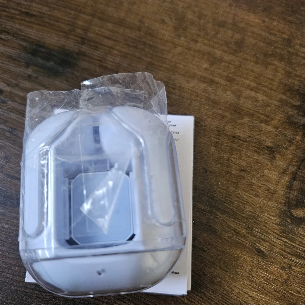 White Wireless Earbuds with Charging Case
